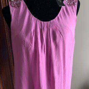 Talbots Pink Sequin Top